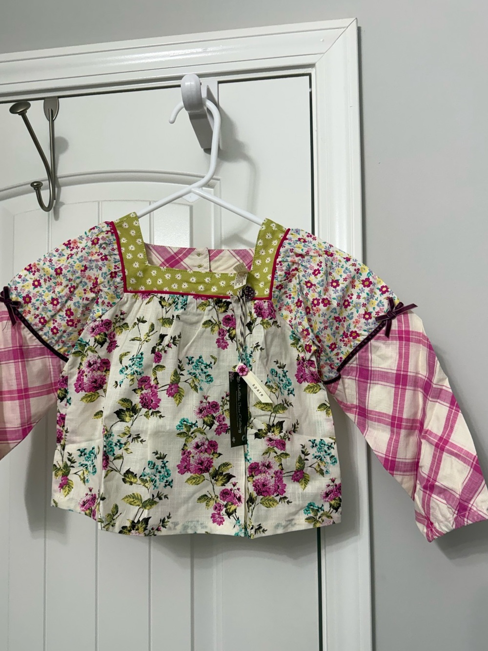 Matilda Jane Pink, Green & Purple Floral shirt